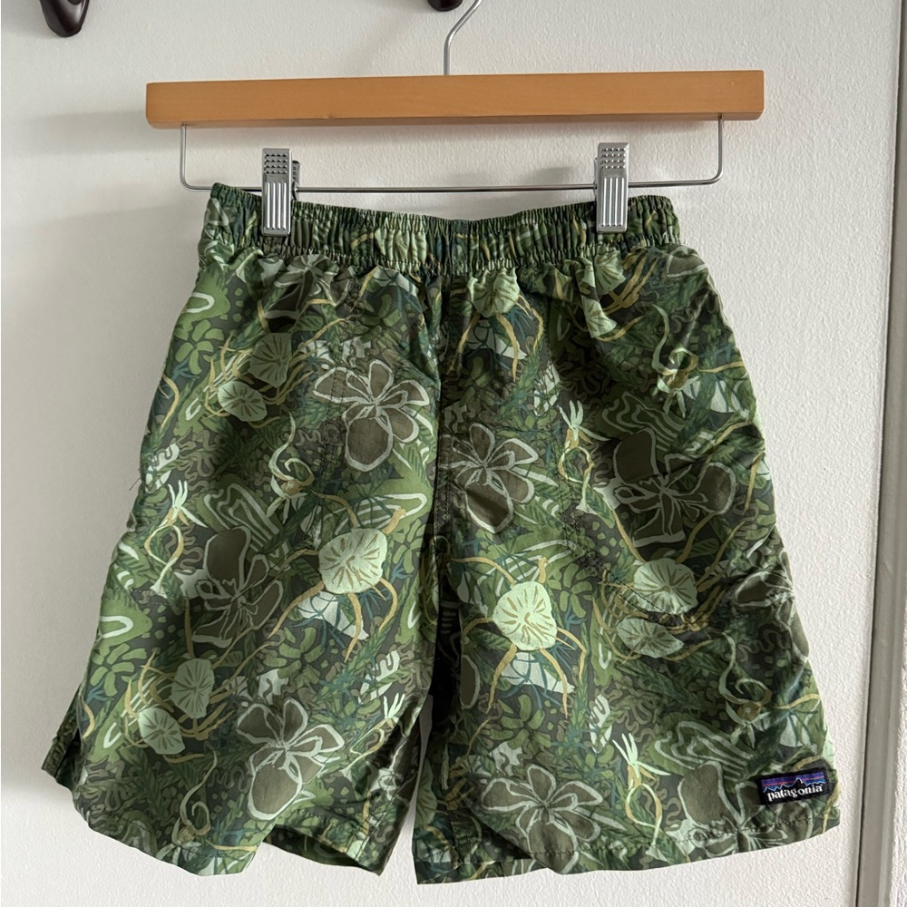 Patagonia Green Boys Baggies Shorts
